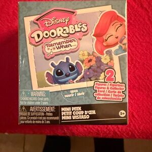 Disney Doorables Remember When Box with Red and Blue Accents- not opened sealed